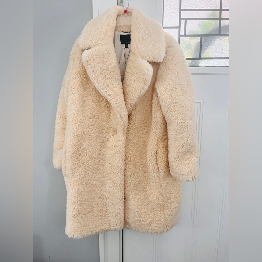 NWOT Banana Republic Beige Teddy Jacket